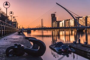 Dublin City Centre at sunset (1)