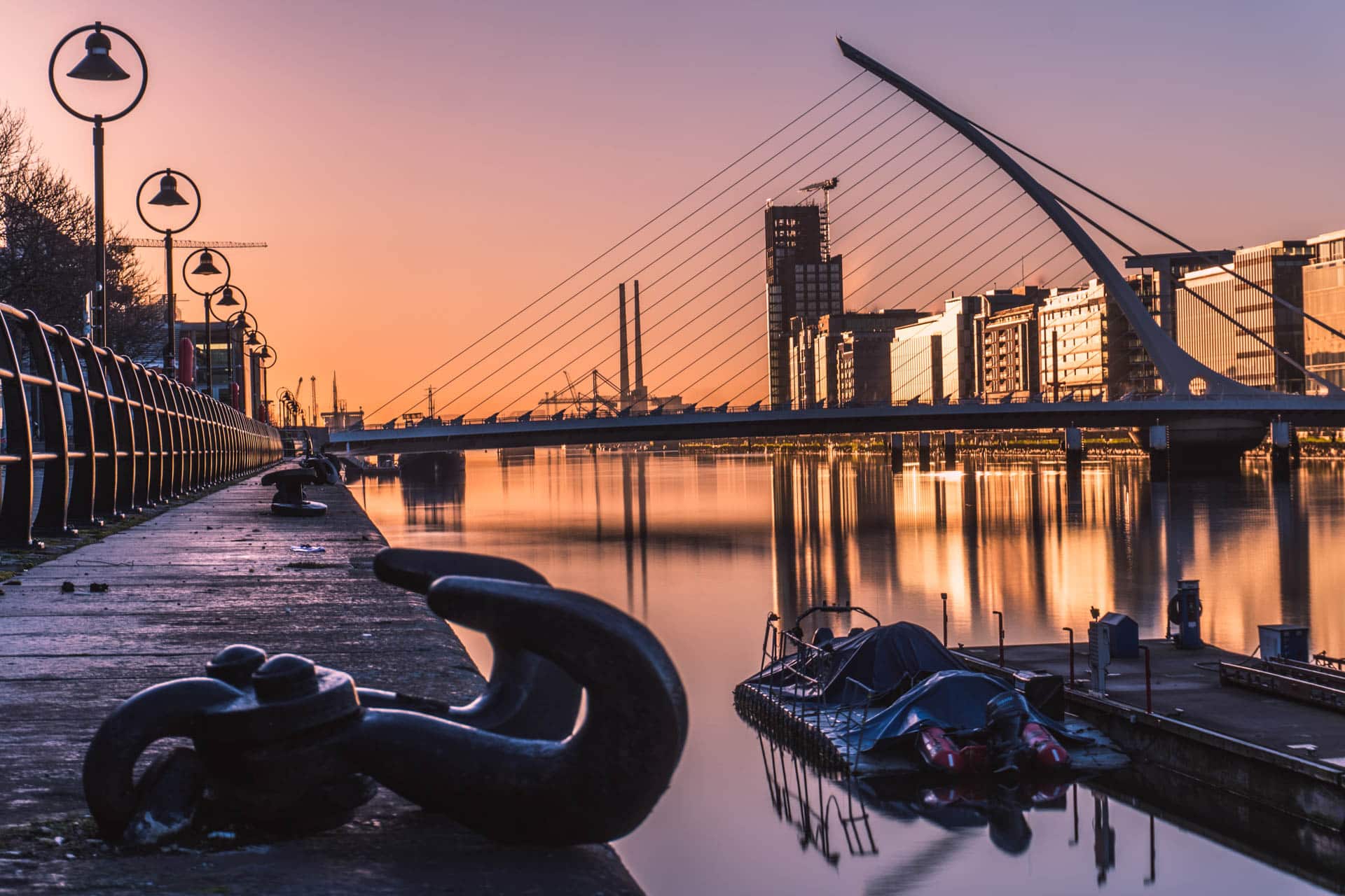 Dublin City Centre at sunset (1)