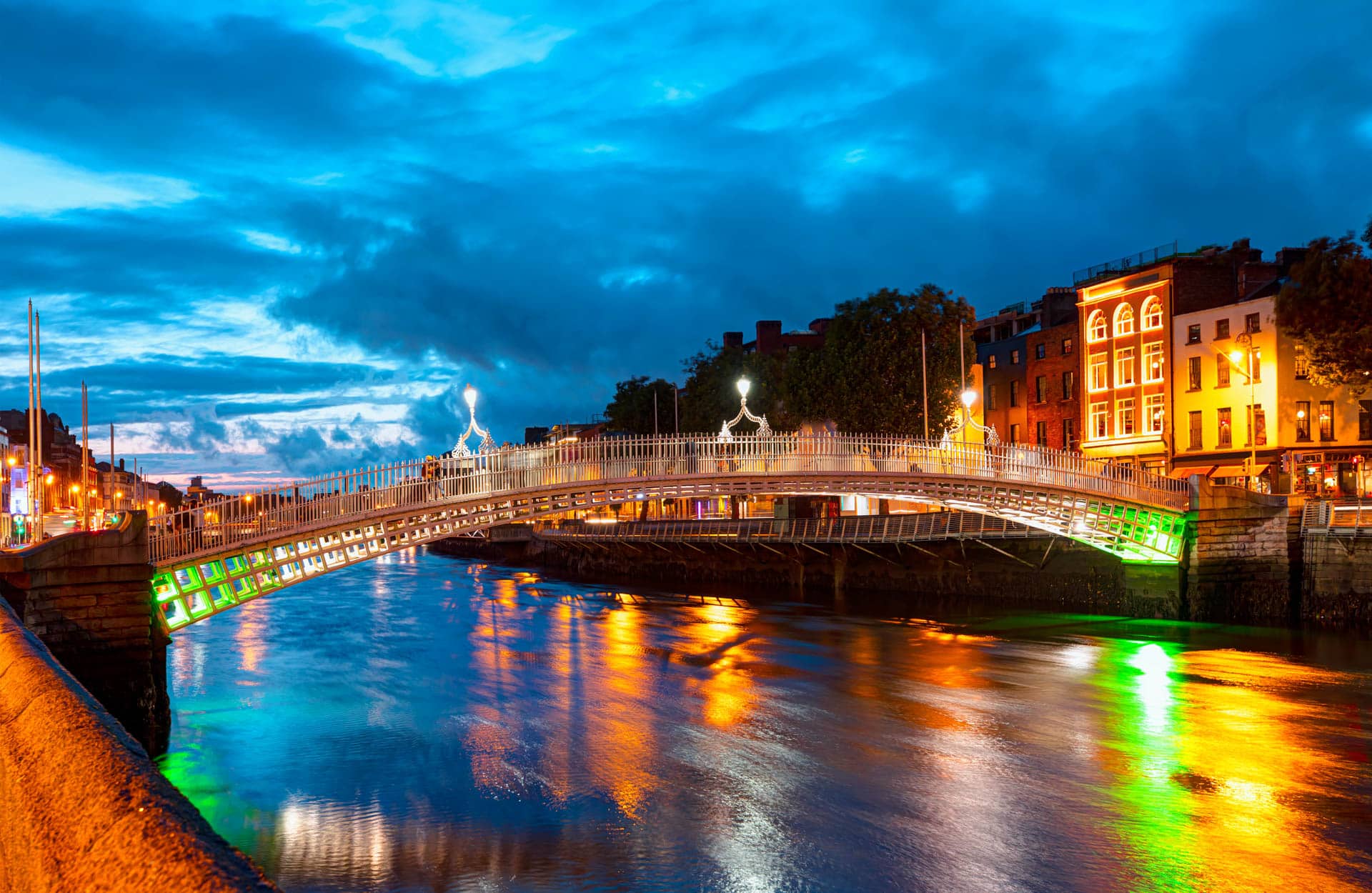 Dublin City Centre at sunset (2)