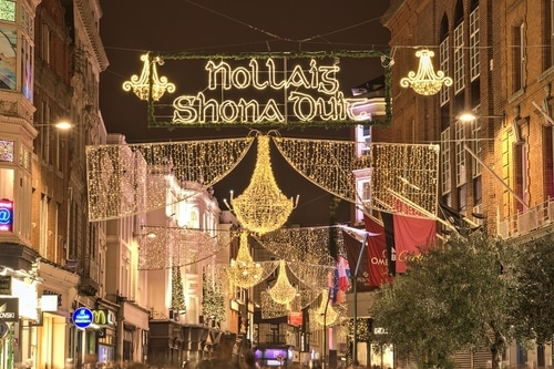 Christmas Lights on Grafton Street Dublin