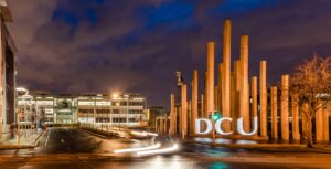 DCU sign in the campus