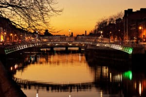 Dublin Autumn Hapenny Bridge