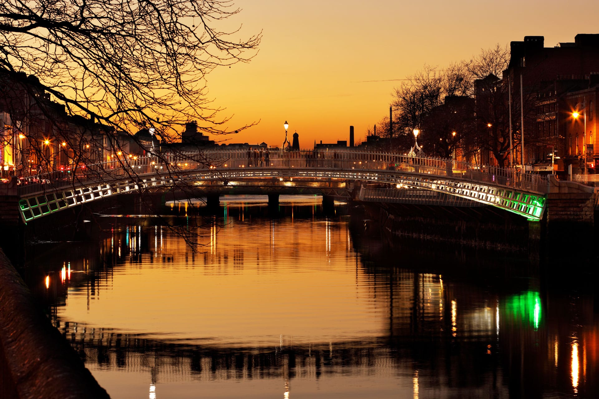 Dublin Autumn Hapenny Bridge